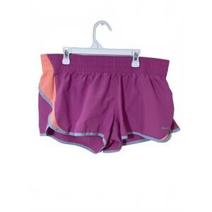Nike Women's Running Shorts Purple Peach Reflective Trim
